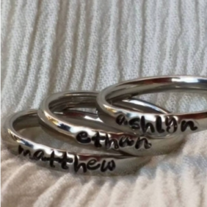 THREE 3mm Thin Shiney Set